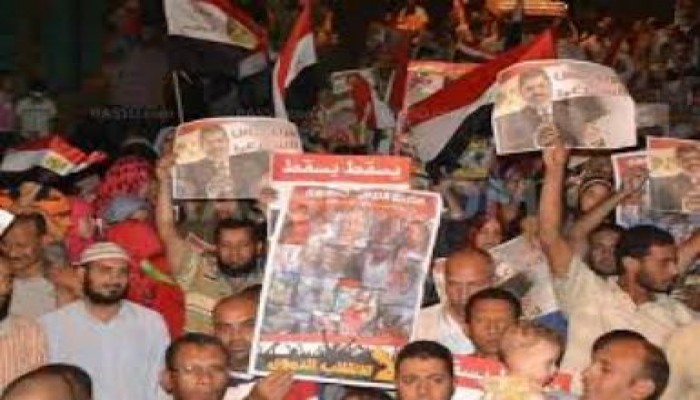 بالفيديو تظاهرة حاشدة بمدينة فايد بالاسماعلية رفضا للانقلاب