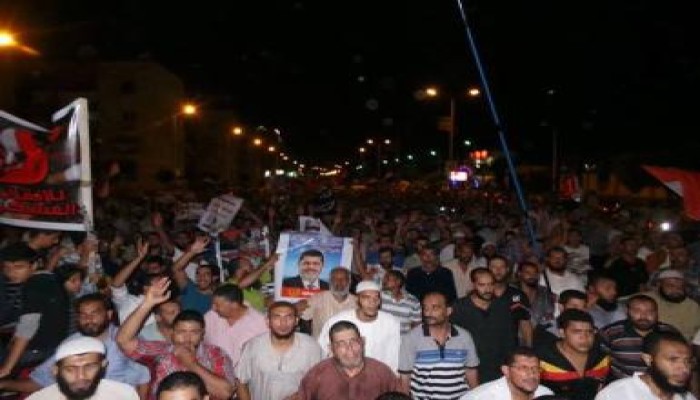 مسيرة حاشدة ببورسعيد دعما للشرعية ورفضا للانقلاب