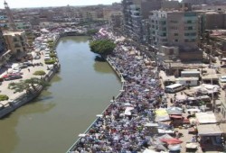 حشود غير مسبوقة في الفيوم  دعما للشرعية