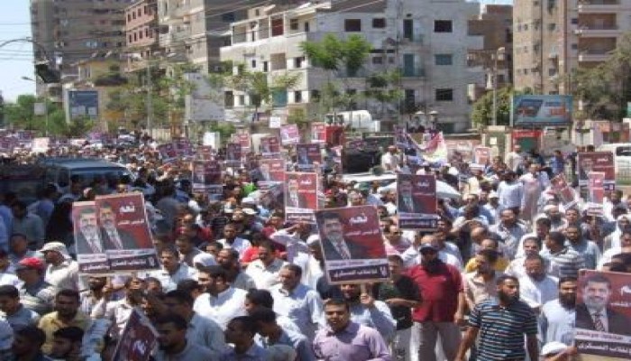 عشرات الآلآف في الفيوم ينتفضون دعما للشرعية ورفضاً للإنقلاب فى مليونية " إسقاط الانقلاب  "