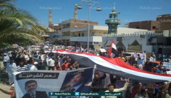 مسيرة حاشدة بالغردقة رفضا للانقلاب العسكري