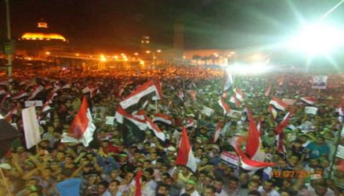 متظاهرو "النهضة" : صامدون فى الميادين لن ترهبنا رصاصات الغدر