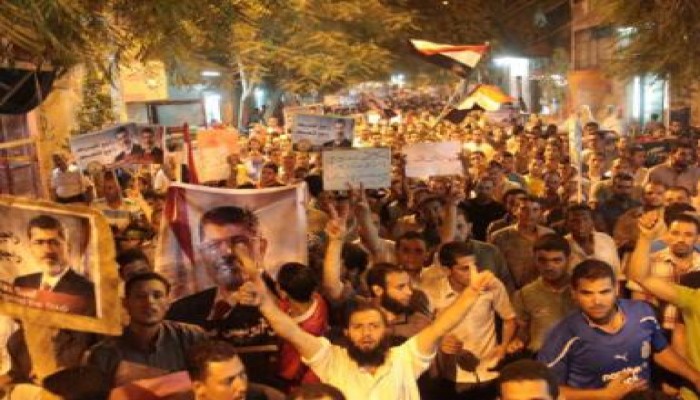 عشرات الآلاف فى بنى سويف ينددون بالانقلاب الدموي ومجزرة المنصة