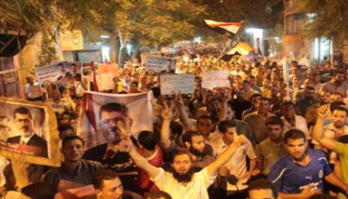 عشرات الآلاف فى بنى سويف ينددون بالانقلاب الدموي ومجزرة المنصة