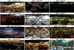 بث مباشر لمسيرات  فى عدد من المحافظات رفضه للانقلاب وتنديدا بأحدث المنصة