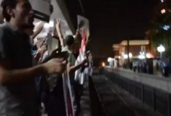 بالفيديو ... شباب ضد الانقلاب داخل محطات المترو