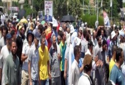 بالفيديو توافد الحشود من مساجد الإسماعيلية إلي تظاهرة مصر ضد الانقلاب