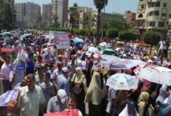 مئات الآلاف يشاركون فى مسيرة مصر ضد الانقلاب بالمنصورة