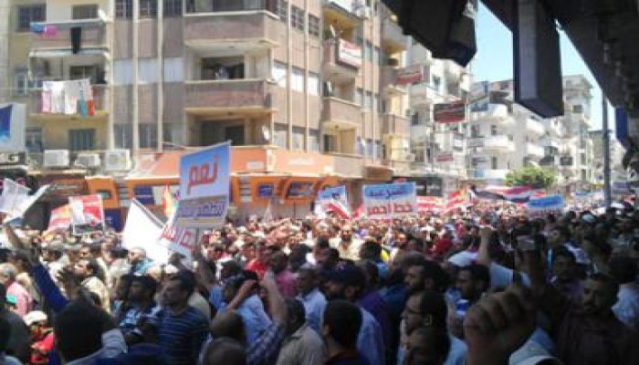 35 مسيرة مؤيدة للشرعية ورافضة للانقلاب بالمنيا