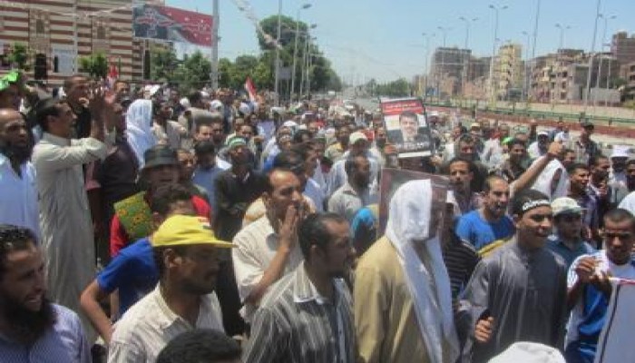 5 مسيرات مؤيدة للشرعية ورافضة للانقلاب باسيوط