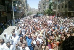 دمياط تنتفض دعما للشرعية ورفضا للانقلاب