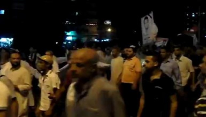 عشرات الآلاف في مسيرة حاشدة بالاسماعيلية رفضا لاستيلاء العسكر على السلطة