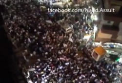 بالفيديو .. أسيوط - أعداد مهولة في الشوارع رفضا للانقلاب