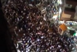 وقفة حاشدة أمام  نادي ضباط الشرطة بطنطا رفضا للانقلاب العسكري الدموي (فيديو)