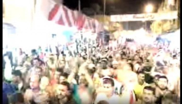 مظاهرة حاشدة تجوب شوارع العريش تأييدا للشرعية ورفضا للانقلاب (فيديو)