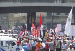 الآلاف يتظاهرون برمسيس رفضا للانقلاب لدموي