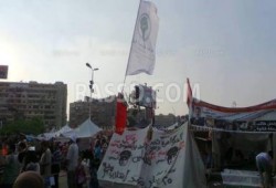 انضمام مجموعة من شباب 6 ابريل لاعتصام رابعة