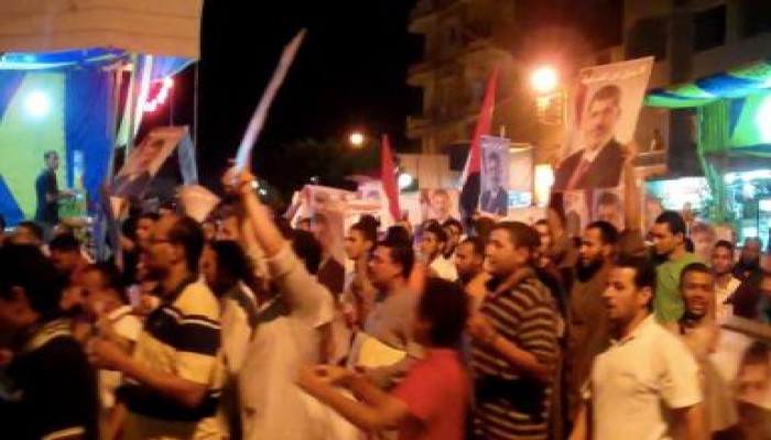 مسيرات الصمود بالإسماعيلية تبدأ بالسلام الوطني (فيديو)