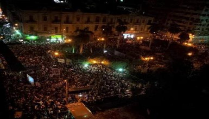 مليونية الصمود .. ميدان بالاس "لا مكان لقدم" (صور)