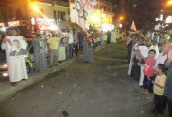 سلاسل بشرية بأبو كبير شرقيه دعما للشرعية