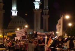 السويس تخرج في مسيرة - التكبير-  لرفض الانقلاب في ليلة العيد