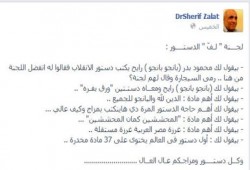 شريف زلط يكتب : لجـــنة " لـفّ " الدستــــور