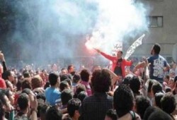 مسيرة الالتراس بمدينة طنطا رفضا للانقلاب العسكري (فيديو)