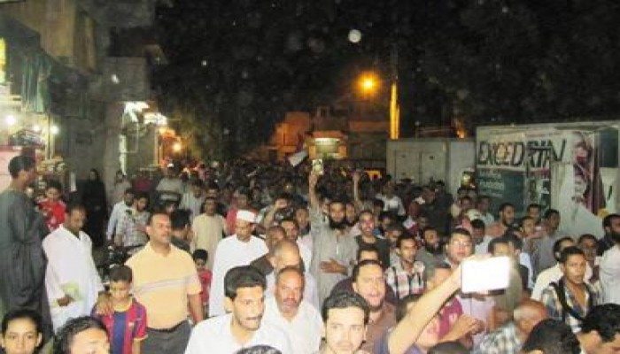 مسيرة حاشدة بالمنيا رفضا للانقلاب العسكري