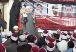 الالاف من الائمة والخطباء والوعاظ يتظاهرون امام وزارة الاوقاف رفضا للانقلاب