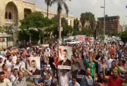 تظاهرات حاشدة في طنطا دعما للشرعية ورفضا للانقلاب