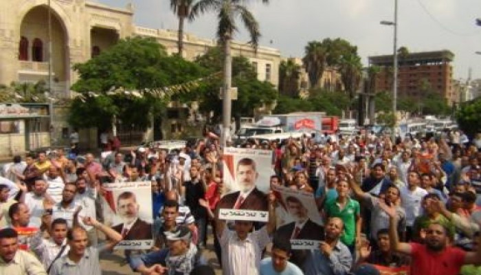 تظاهرات حاشدة في طنطا دعما للشرعية ورفضا للانقلاب