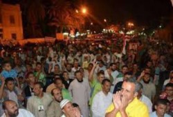 الوادي الجديد تنتفض رفضا لمجازر الانقلابيين وحمامات الدم