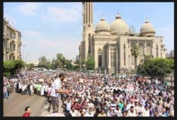 يحدث الآن مسيرة العباسية والاعداد فى تزايد