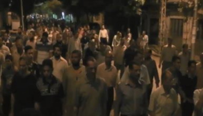 مسيرات حاشدة ببني سويف تتحدى حظر التجوال وتعلن رفضها للانقلابيين (بث مباشر)