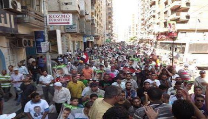 عشرات الآلاف يتظاهرون في عدة مسيرات بطنطا ضد الانقلاب العسكري (بث مباشر- صور)