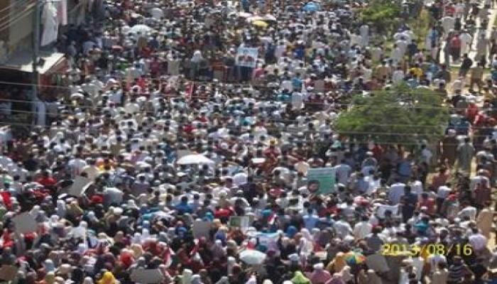 ابو المطامير بالبحيرة تنتفض رفضا للانقلاب العسكرى الدموى وتطالب بإعدام السفاح