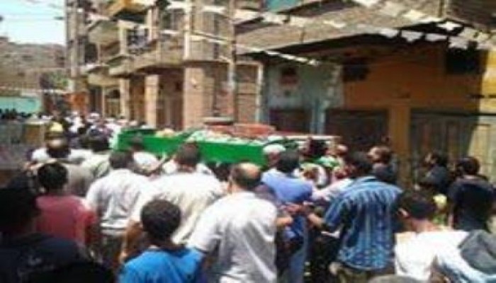 الالاف بسوهاج يودعون الشهيد منصور الصاوي