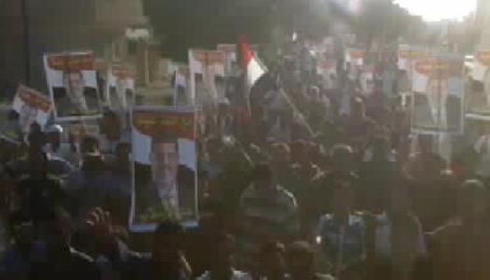 عشرات الآلاف  في العريش يتظاهرون ضد عصابة السيسي (بث مباشر)