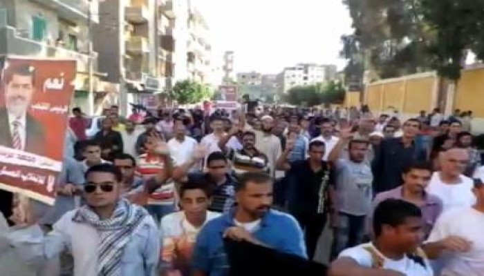 الفيوم تواصل التظاهر بعشرات الآلاف في اسبوع رفض الانقلاب (بث مباشر)