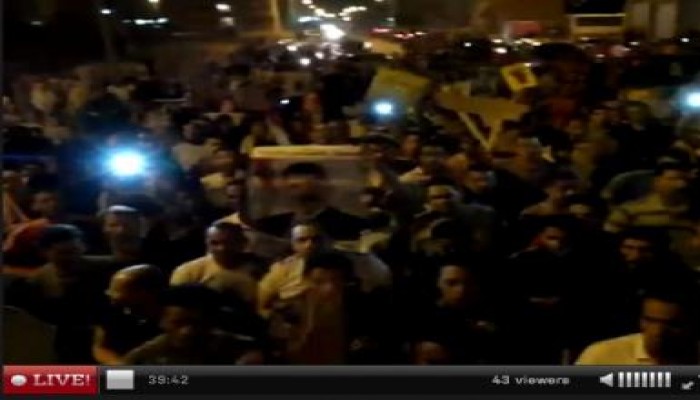 مسيرة حاشدة في التجمع الخامس ضد عصابة السيسي (بث مباشر)