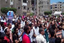 تظاهر عشرات الالاف ضد الانقلاب العسكري في بورسعيد