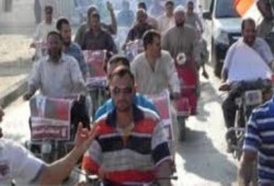 بالفيديو .. مسيرة بالدراجات في مركز بسون - الغربية رفضا لانقلاب السيسي