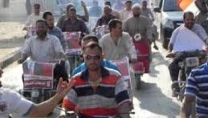بالفيديو .. مسيرة بالدراجات في مركز بسون - الغربية رفضا لانقلاب السيسي