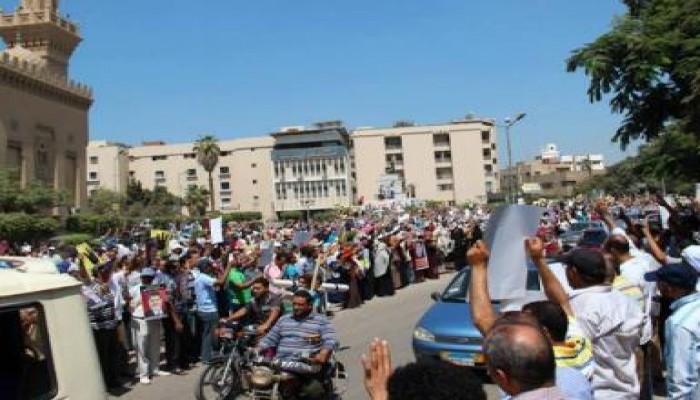 مسيرة الزقازيق الشعب يقود ثورته (صور)