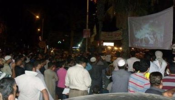 وقفه وعرض سنيمائى ببرج العرب بالاسكندرية رفضا للانقلاب الدموي (صور)