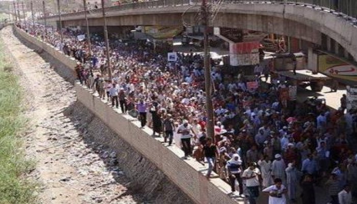 المنيا تواصل حشدها المبهر ... مظاهرة في كل مركز