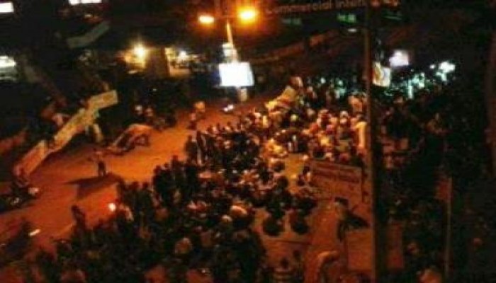 ثوار الجيزة يصعدون: اعتصام سلمي بمدينة الحوامدية على طريق الصعيد