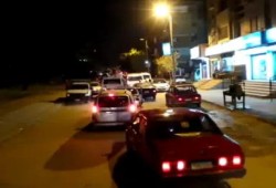 مسيرة سيارات ليلية بحلوان رفضا للانقلاب العسكري