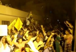 مسيرة ضخمة بالعريش لرافضي الانقلاب العسكري (فيديو)