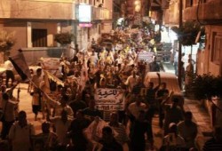 مسيرة ليلية بجناكليس بالاسكندرية لرفض الانقلاب وللدعوة لمليونية "الانقلاب هو الارهاب"
